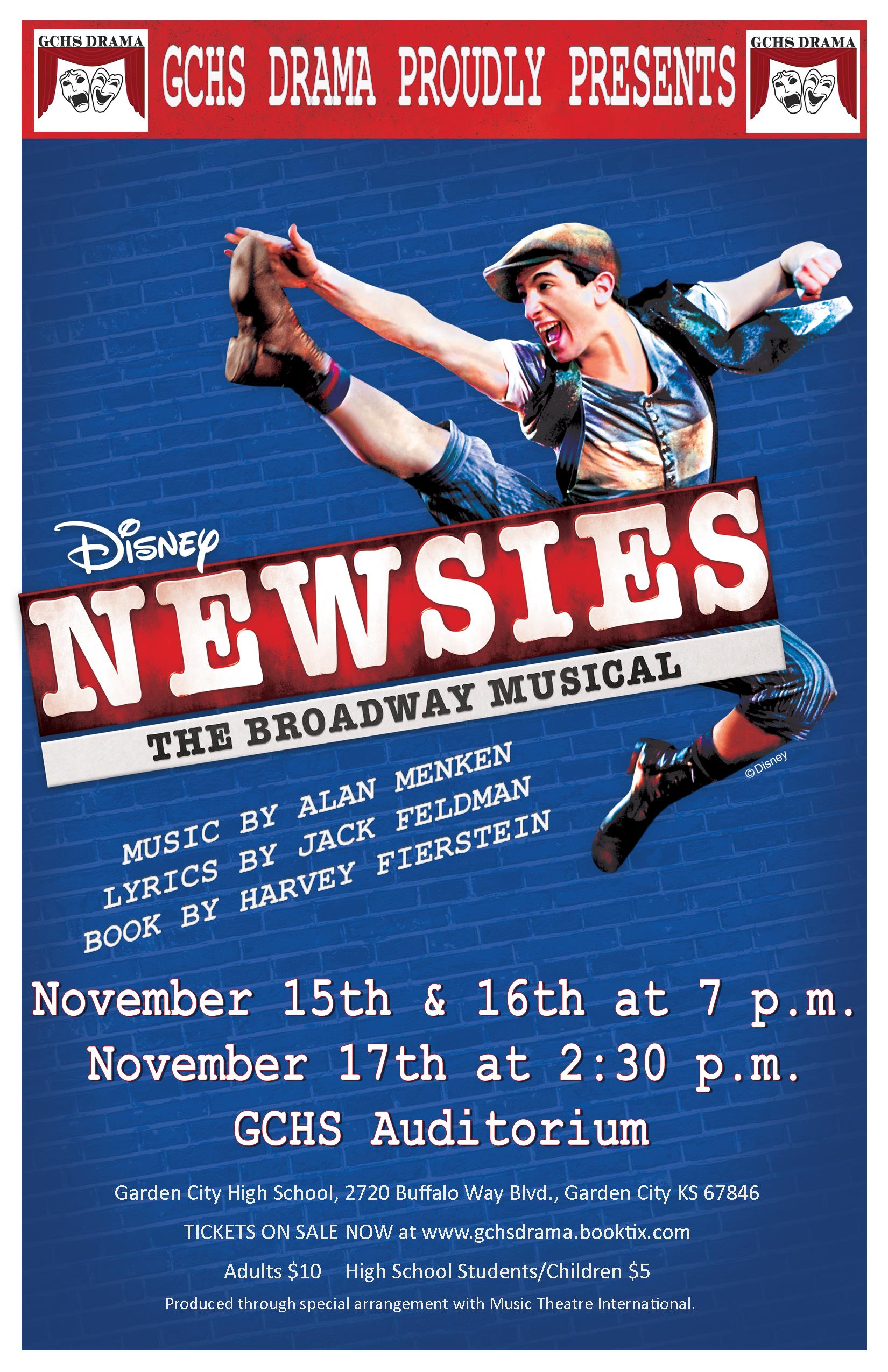 Gchs To Present The Musical Newsies Western Kansas News