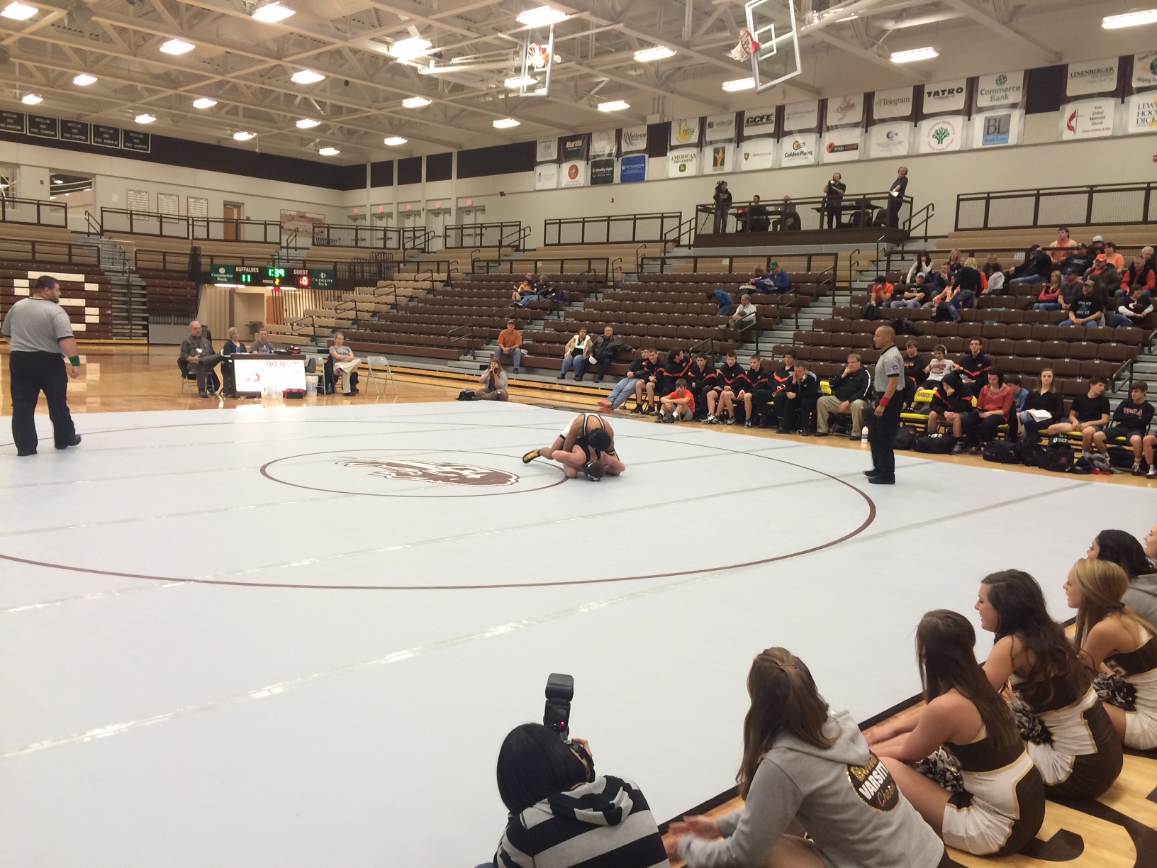 buffs wrestling vs. colby