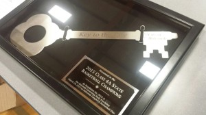 The Holcomb boys program receives the key to the city